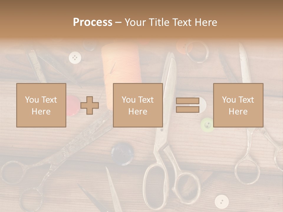 Wood Sew Design PowerPoint Template