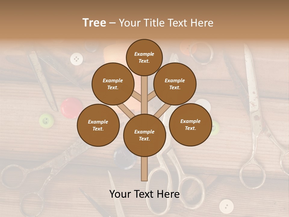 Wood Sew Design PowerPoint Template