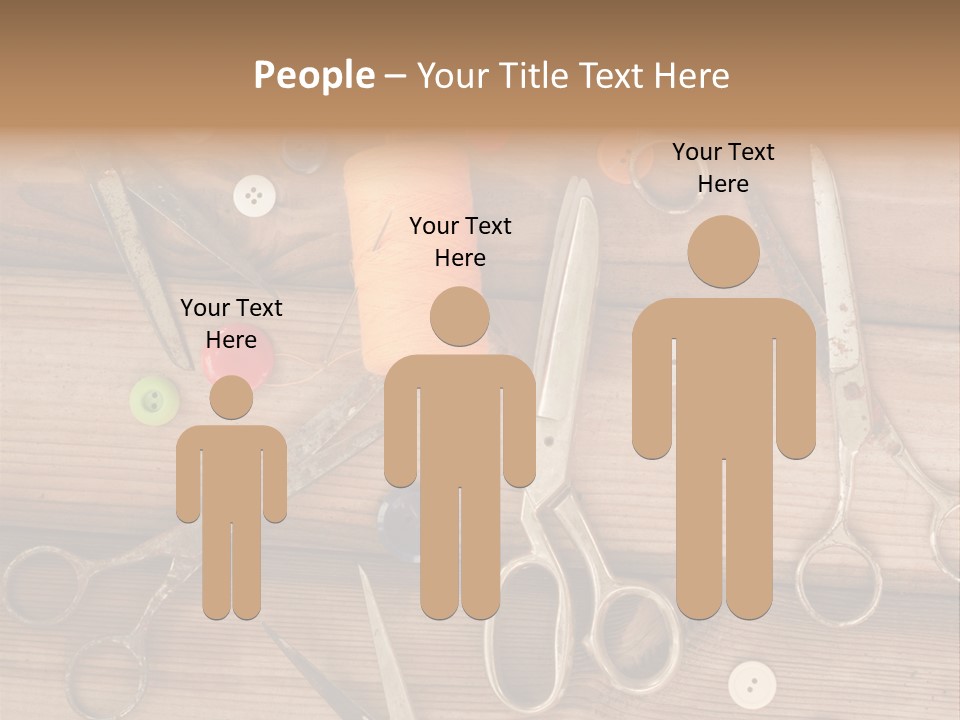 Wood Sew Design PowerPoint Template