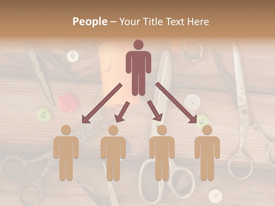 Wood Sew Design PowerPoint Template