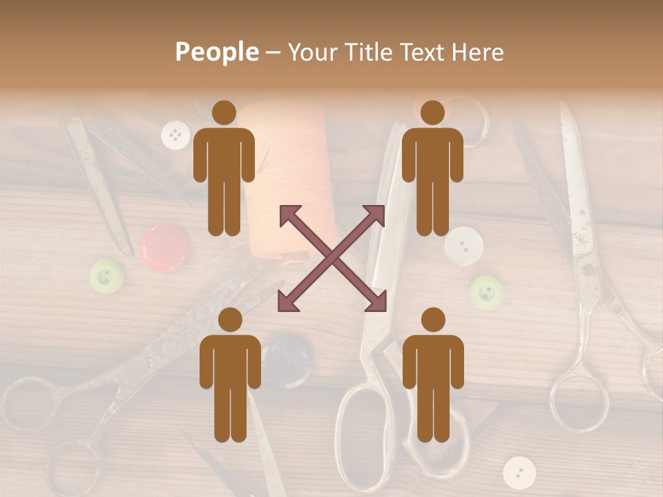 Wood Sew Design PowerPoint Template