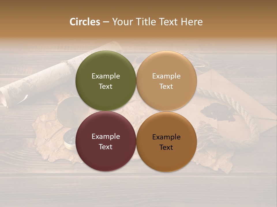 Linen Marina Compass PowerPoint Template
