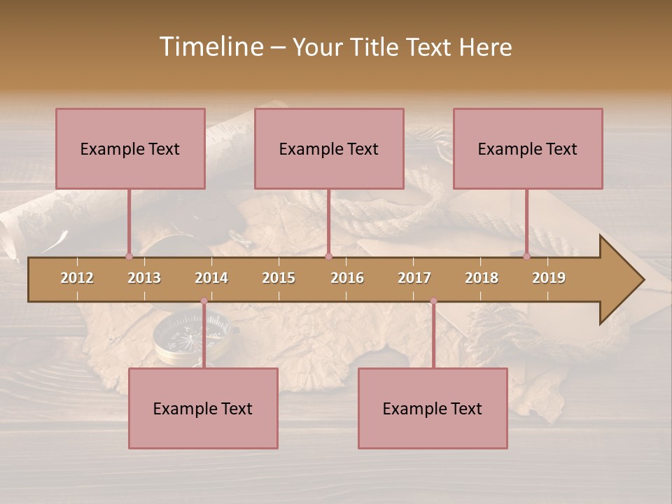 Linen Marina Compass PowerPoint Template