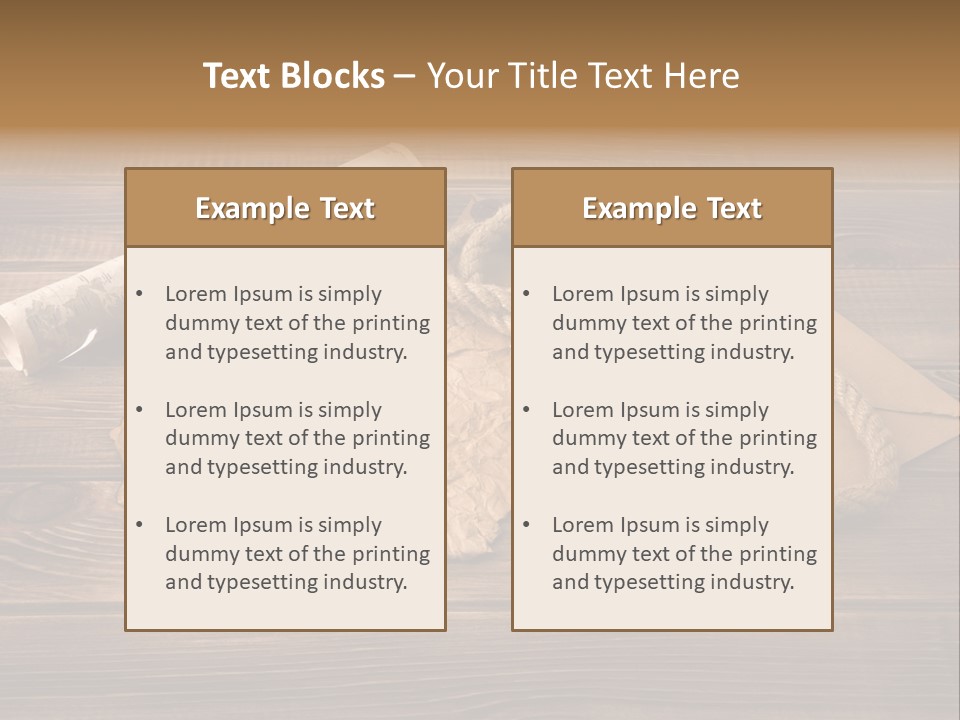Linen Marina Compass PowerPoint Template