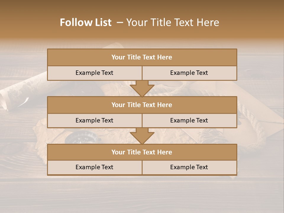 Linen Marina Compass PowerPoint Template