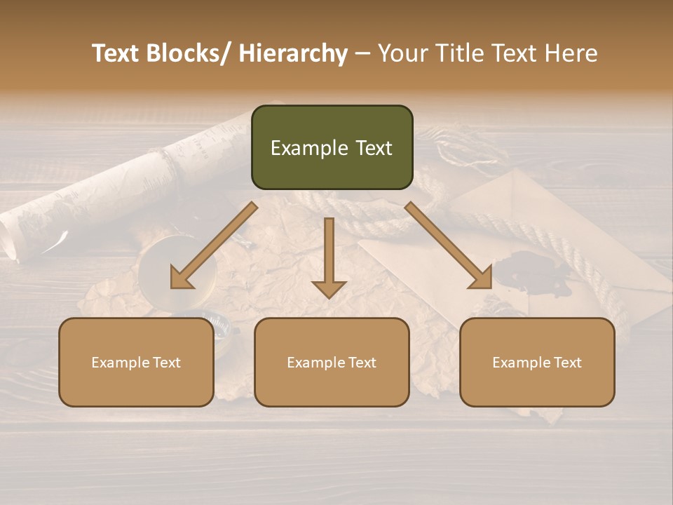 Linen Marina Compass PowerPoint Template