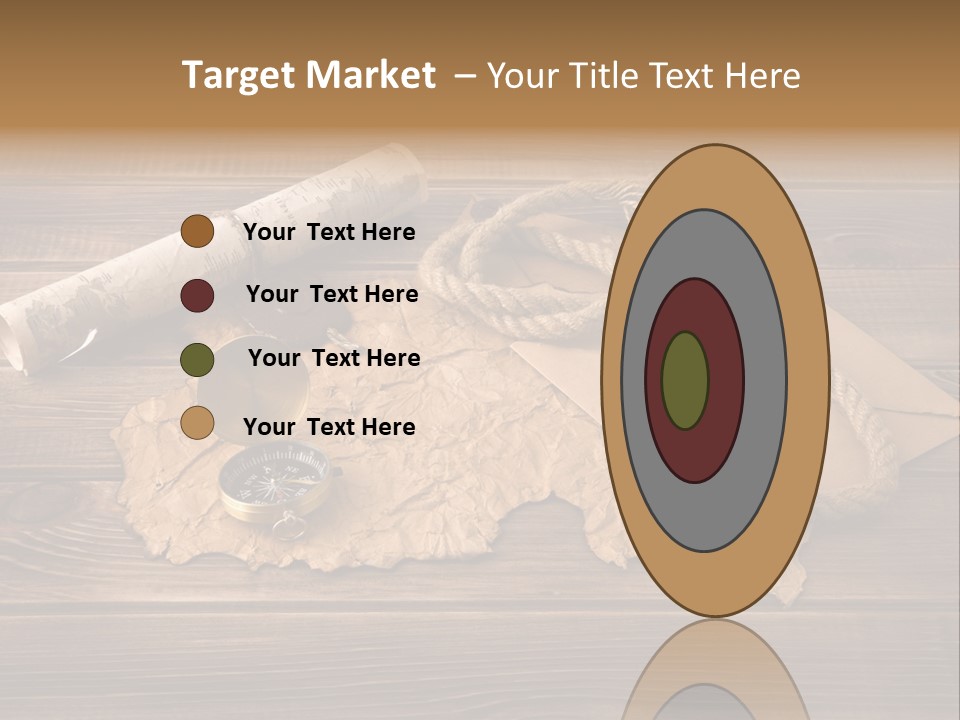 Linen Marina Compass PowerPoint Template