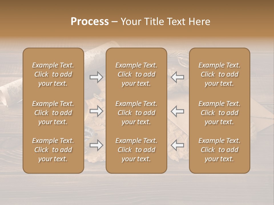 Linen Marina Compass PowerPoint Template
