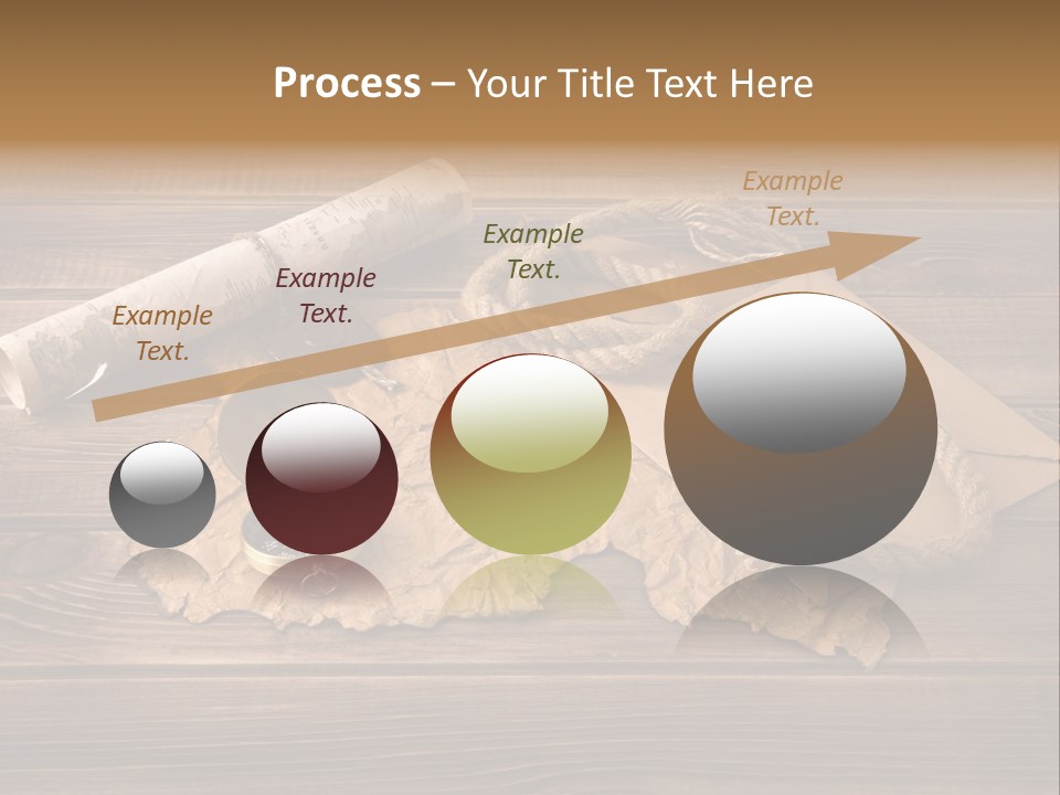 Linen Marina Compass PowerPoint Template