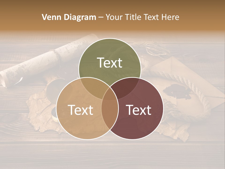 Linen Marina Compass PowerPoint Template