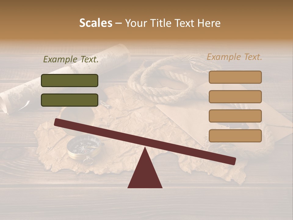 Linen Marina Compass PowerPoint Template