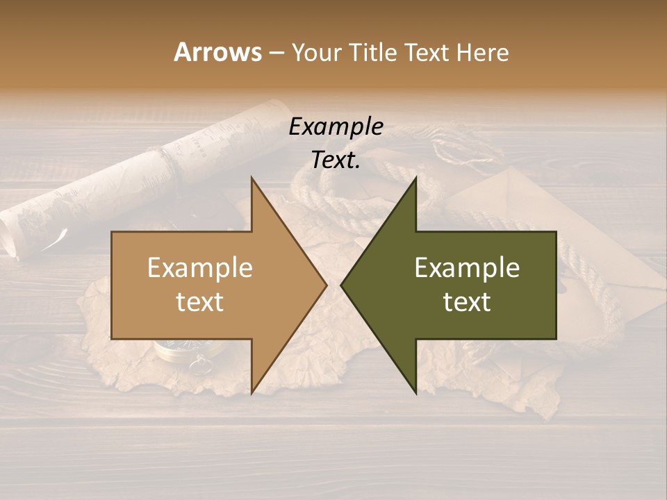 Linen Marina Compass PowerPoint Template