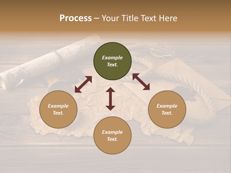 Linen Marina Compass PowerPoint Template