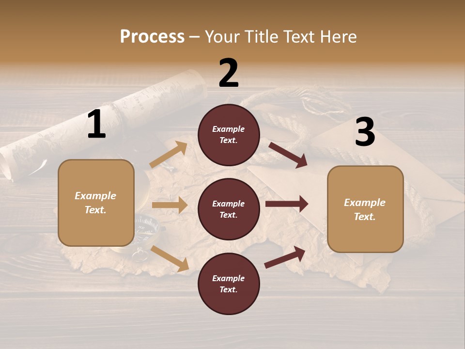 Linen Marina Compass PowerPoint Template