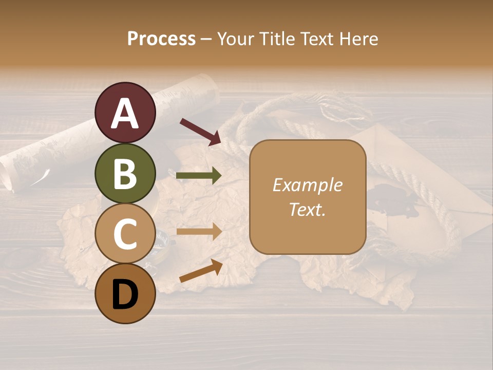 Linen Marina Compass PowerPoint Template