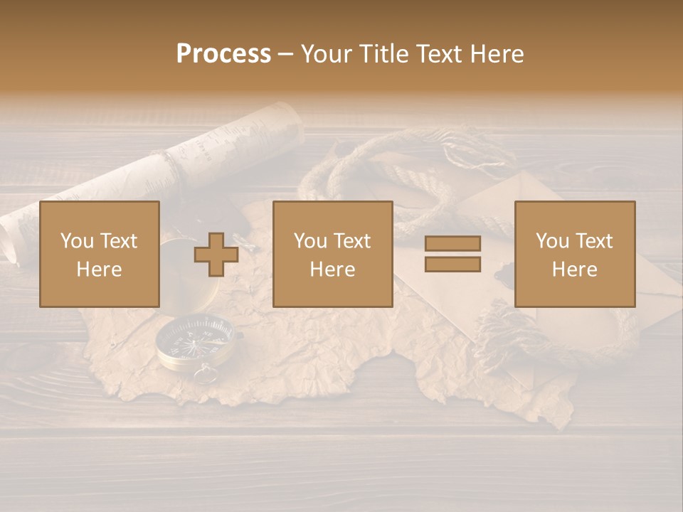 Linen Marina Compass PowerPoint Template