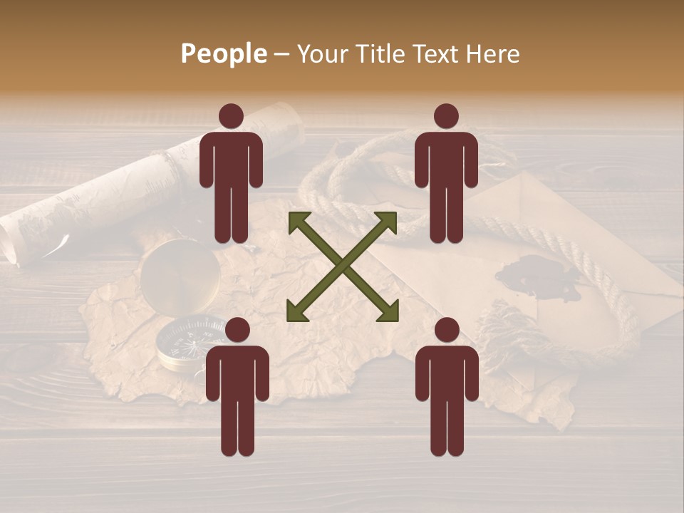 Linen Marina Compass PowerPoint Template