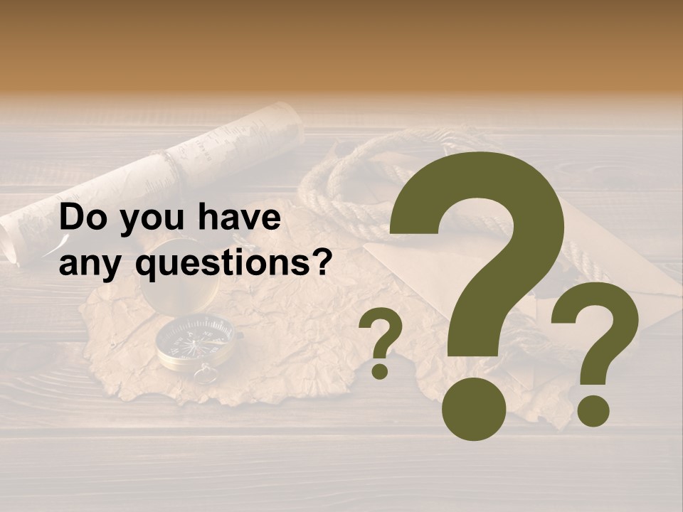 Linen Marina Compass PowerPoint Template