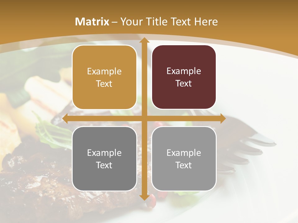 Fork Dish Steak PowerPoint Template