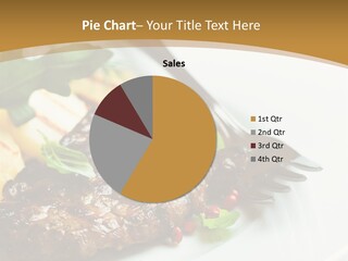 Fork Dish Steak PowerPoint Template