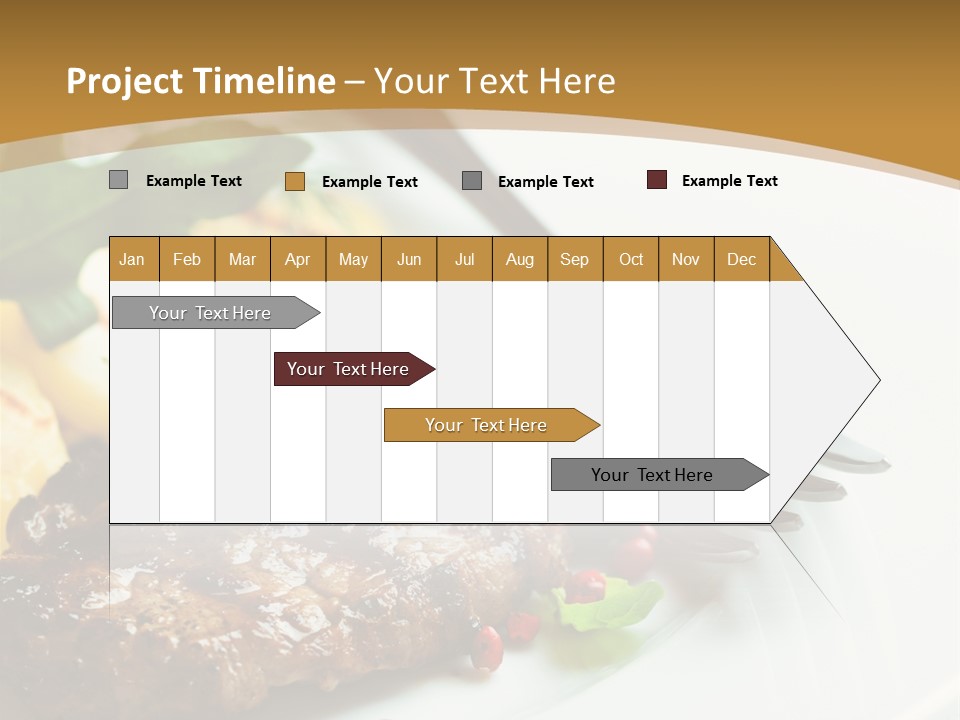Fork Dish Steak PowerPoint Template