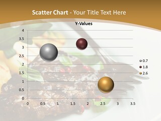 Fork Dish Steak PowerPoint Template