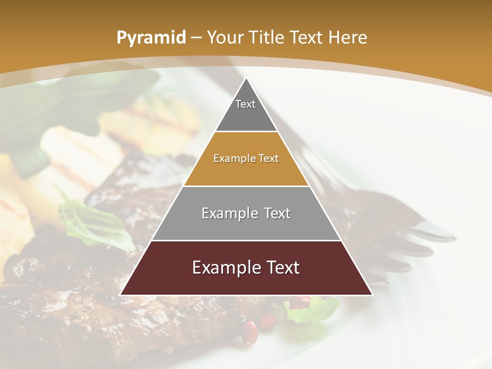 Fork Dish Steak PowerPoint Template