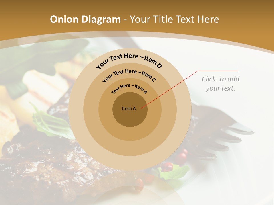 Fork Dish Steak PowerPoint Template
