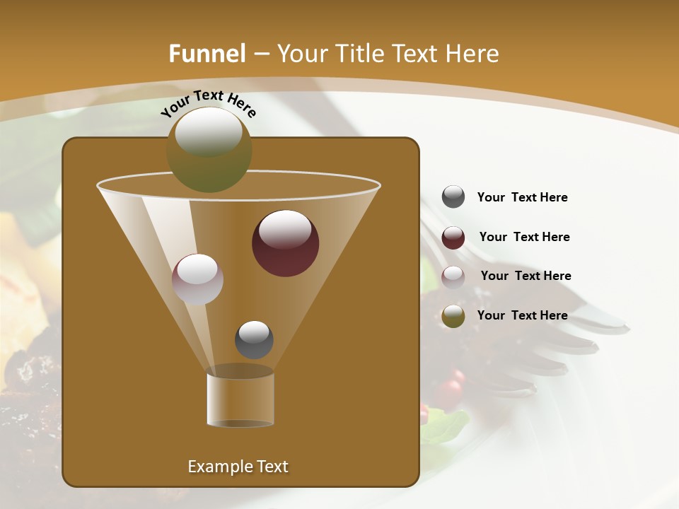 Fork Dish Steak PowerPoint Template