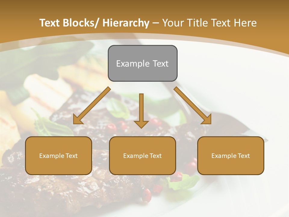 Fork Dish Steak PowerPoint Template