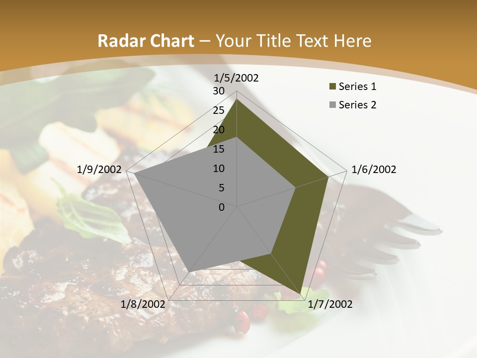 Fork Dish Steak PowerPoint Template