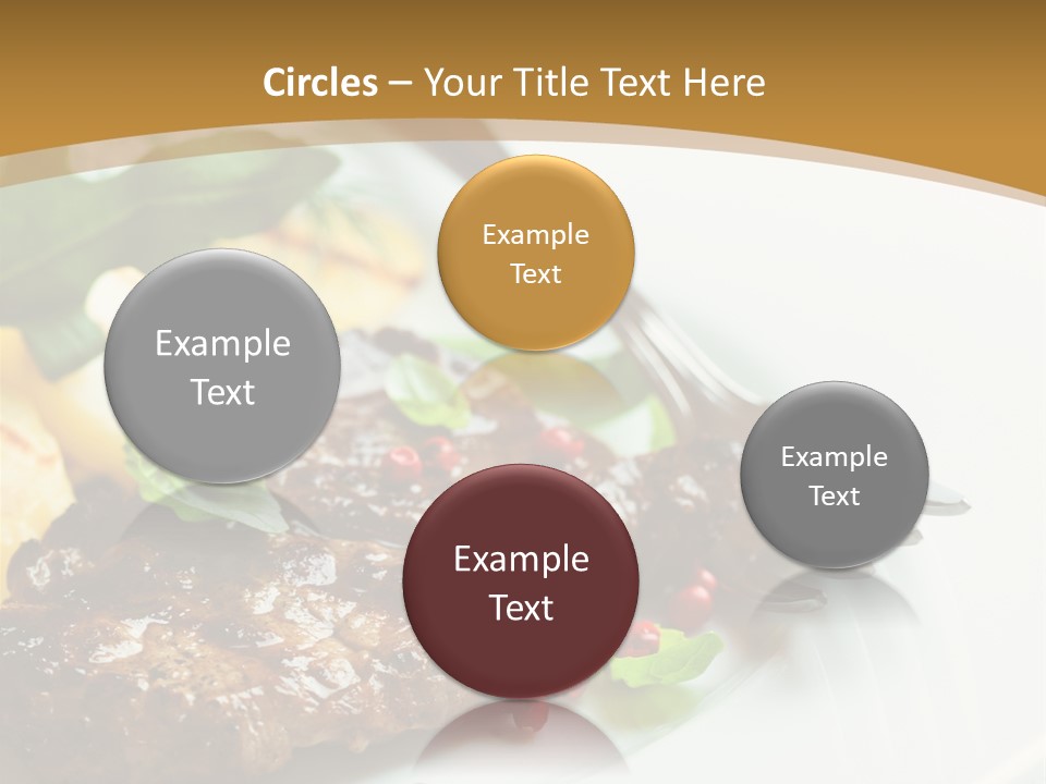 Fork Dish Steak PowerPoint Template
