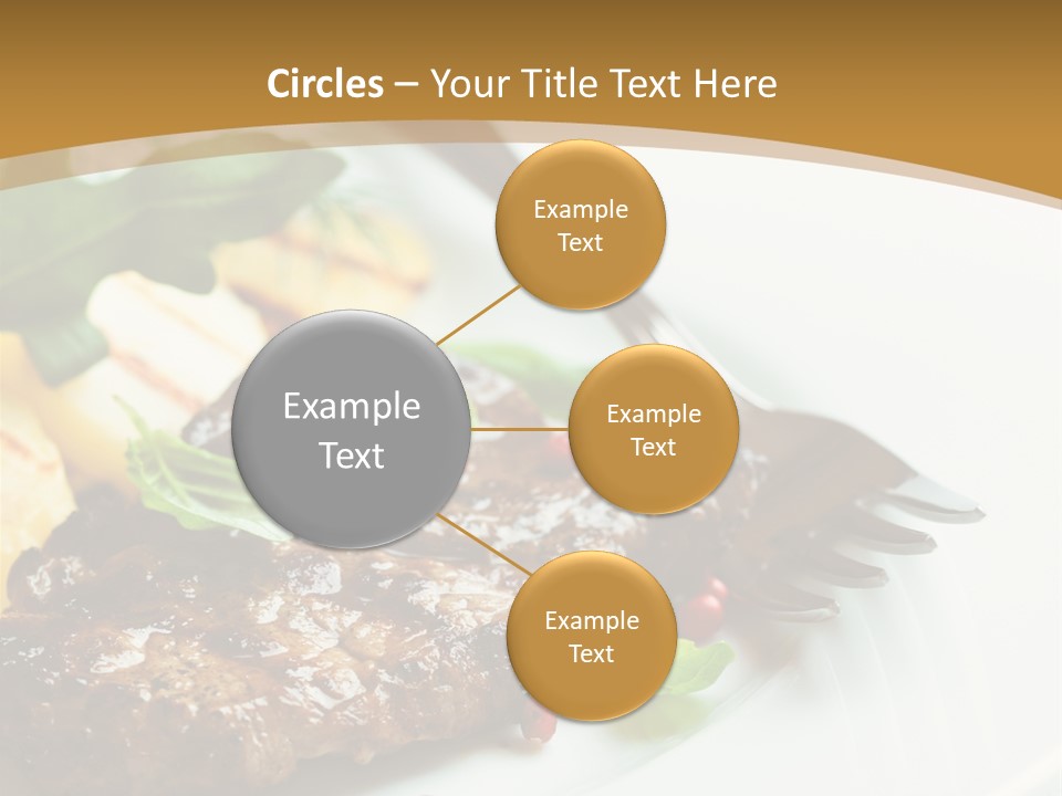 Fork Dish Steak PowerPoint Template