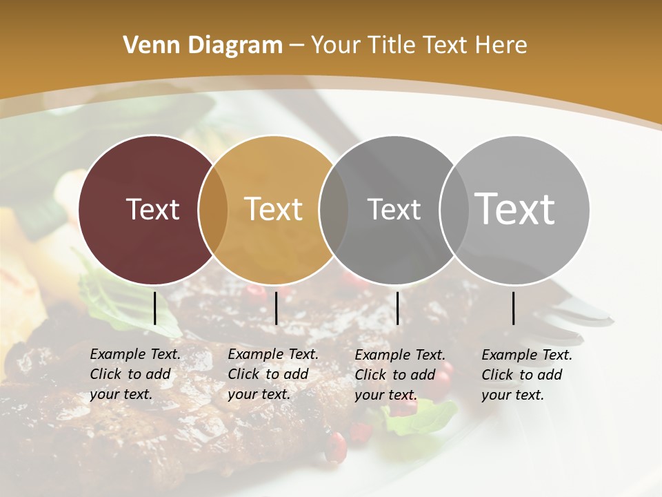 Fork Dish Steak PowerPoint Template
