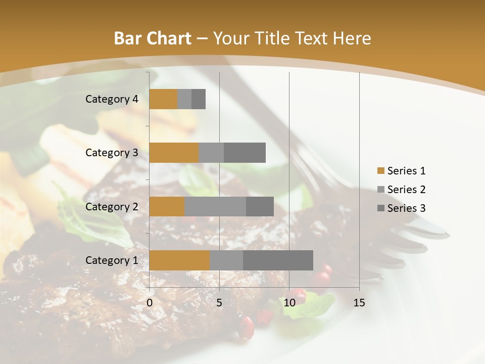 Fork Dish Steak PowerPoint Template