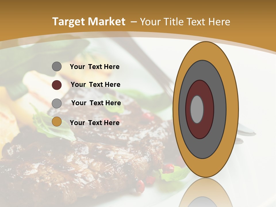 Fork Dish Steak PowerPoint Template