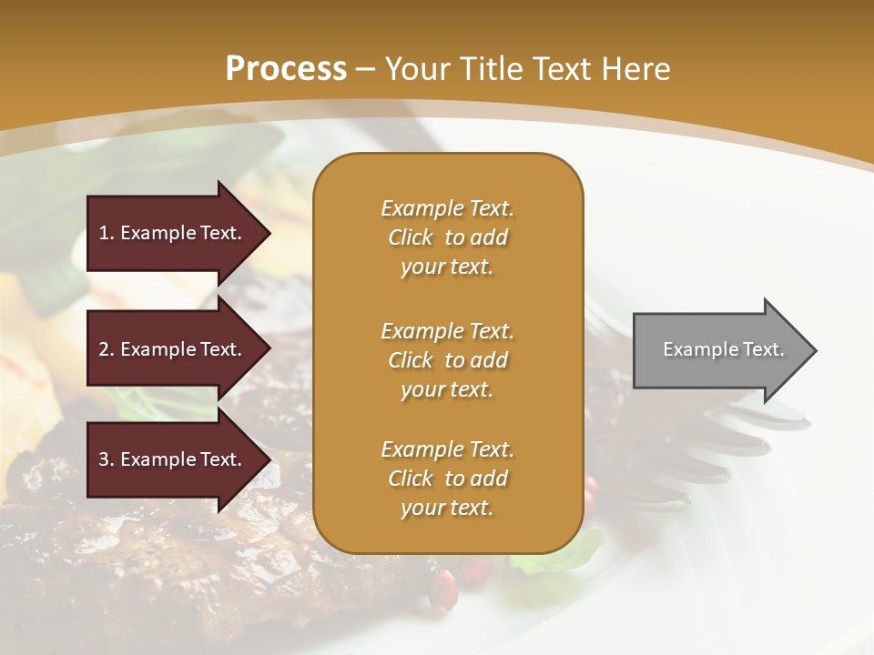 Fork Dish Steak PowerPoint Template