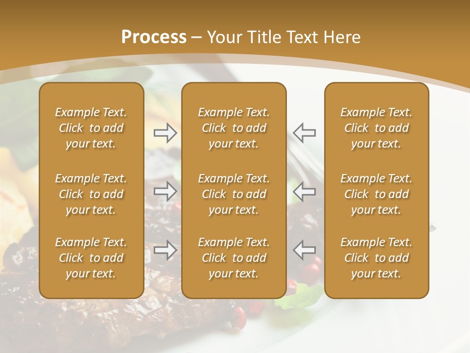 Fork Dish Steak PowerPoint Template