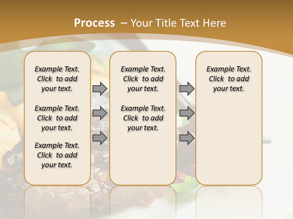 Fork Dish Steak PowerPoint Template