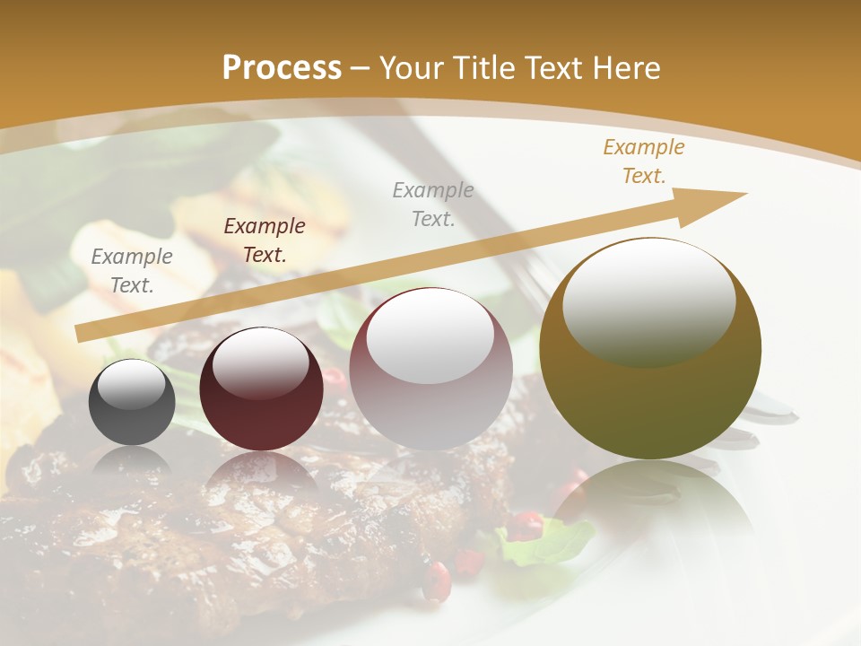 Fork Dish Steak PowerPoint Template