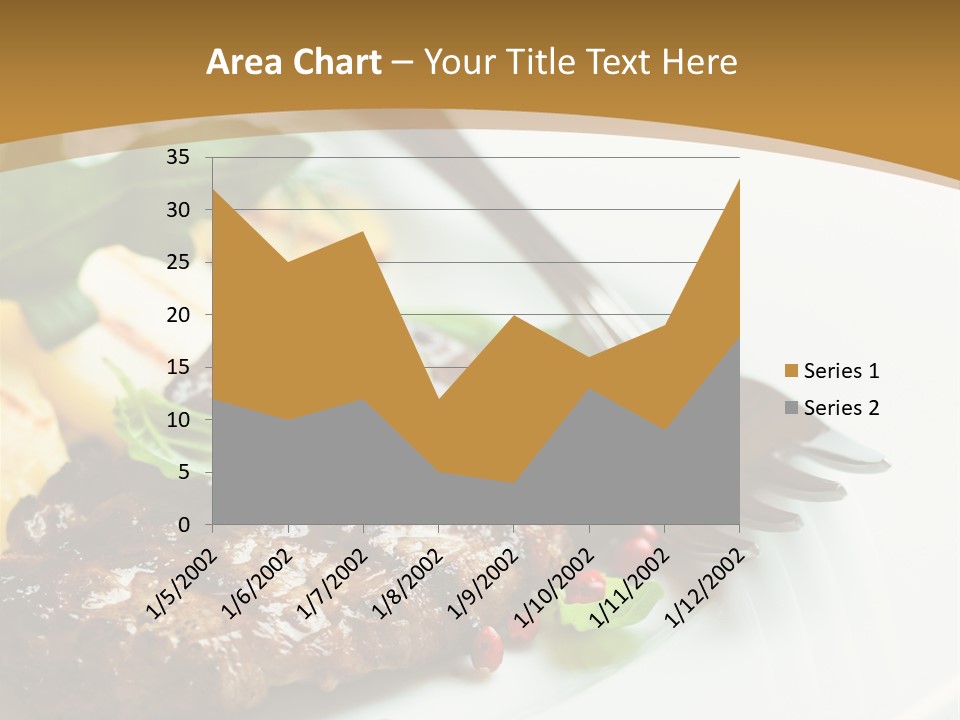 Fork Dish Steak PowerPoint Template