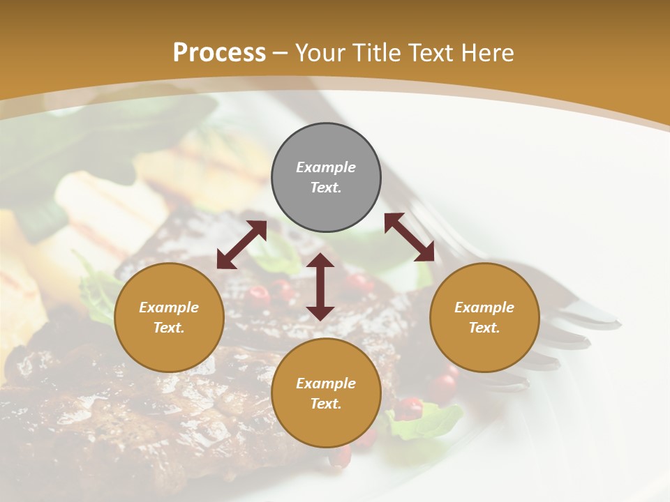 Fork Dish Steak PowerPoint Template
