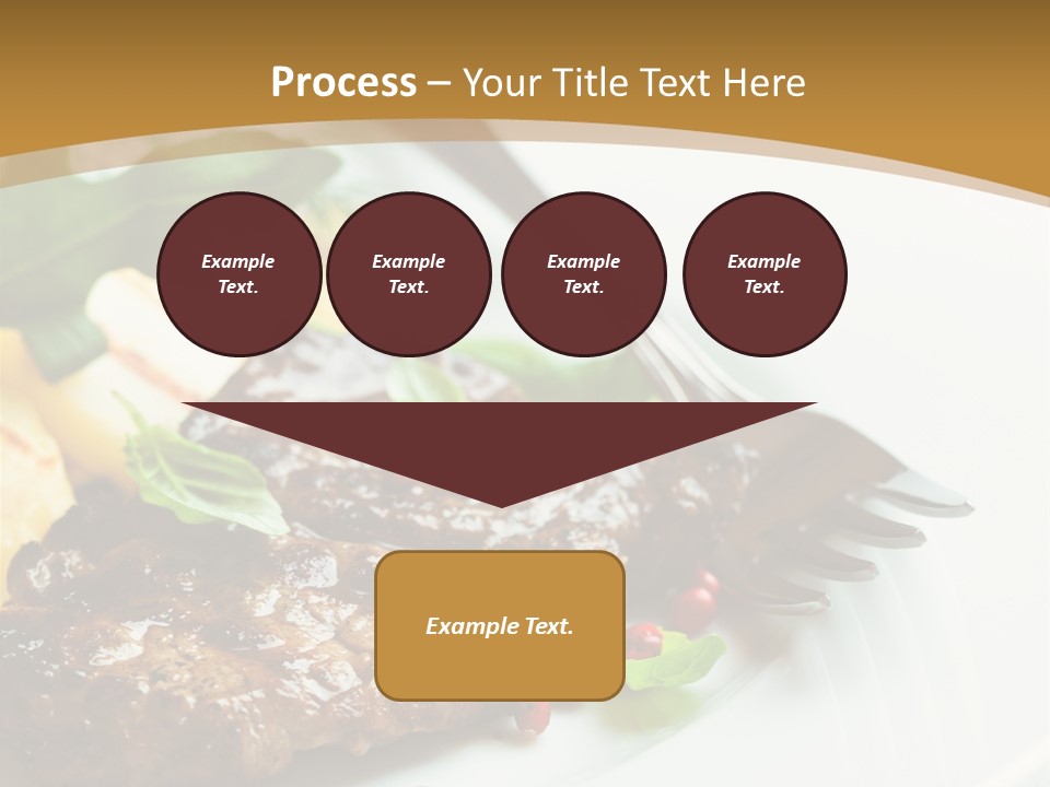 Fork Dish Steak PowerPoint Template
