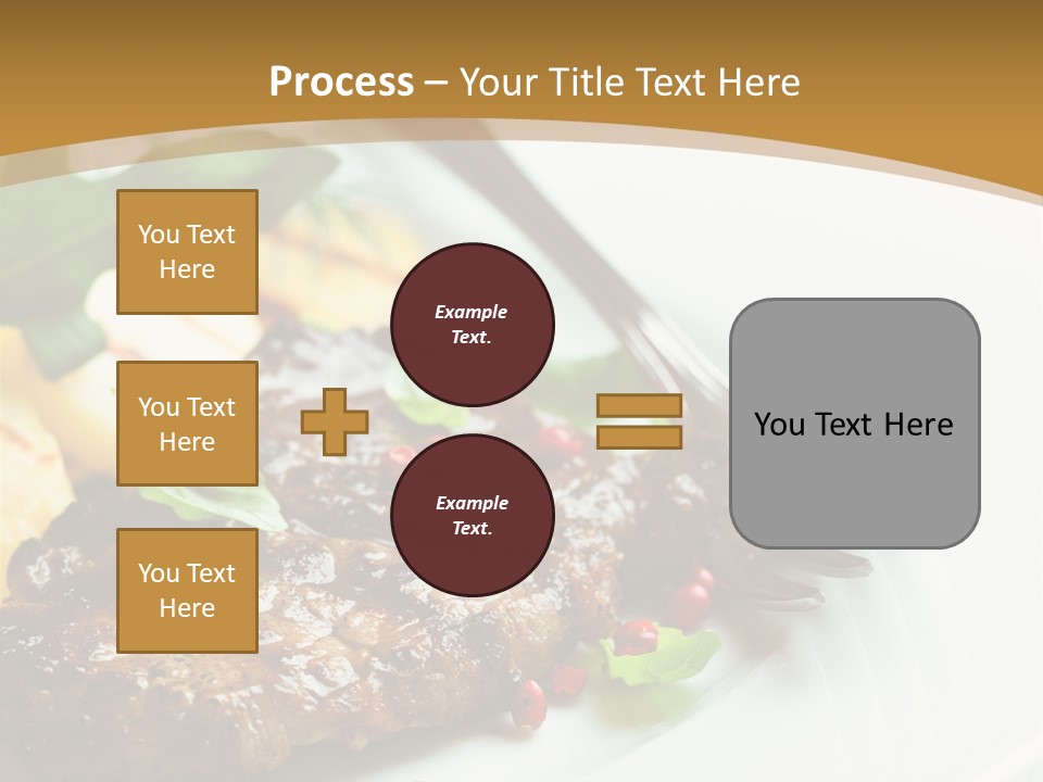 Fork Dish Steak PowerPoint Template