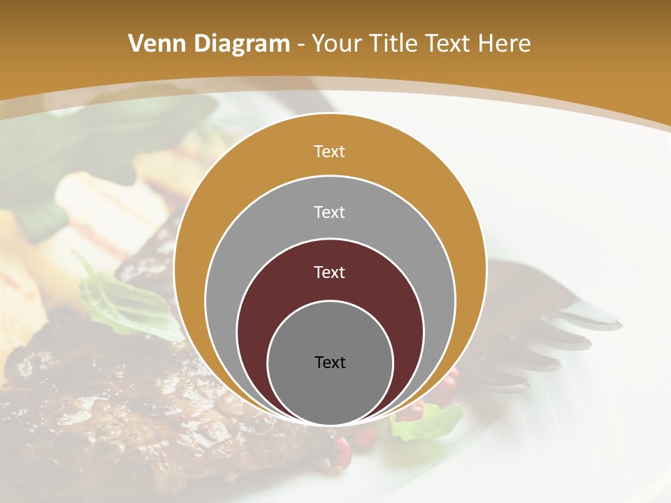 Fork Dish Steak PowerPoint Template