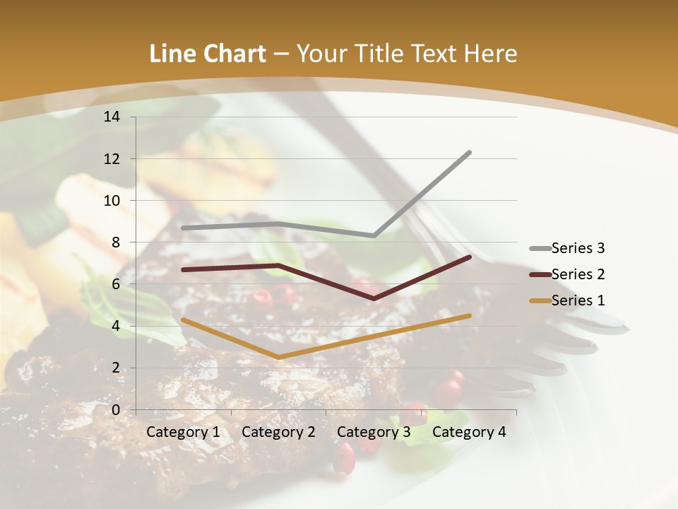 Fork Dish Steak PowerPoint Template