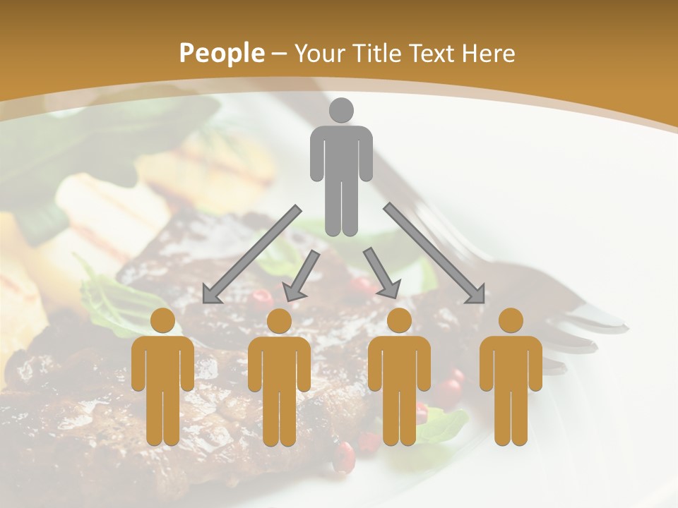 Fork Dish Steak PowerPoint Template