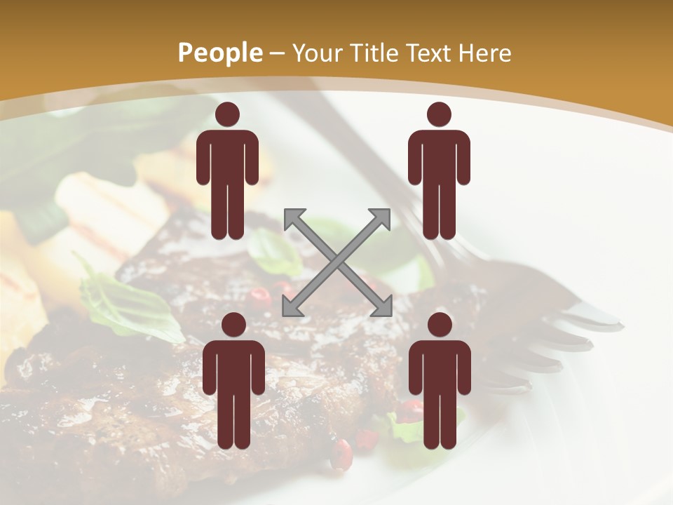 Fork Dish Steak PowerPoint Template