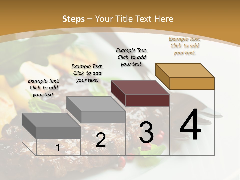 Fork Dish Steak PowerPoint Template