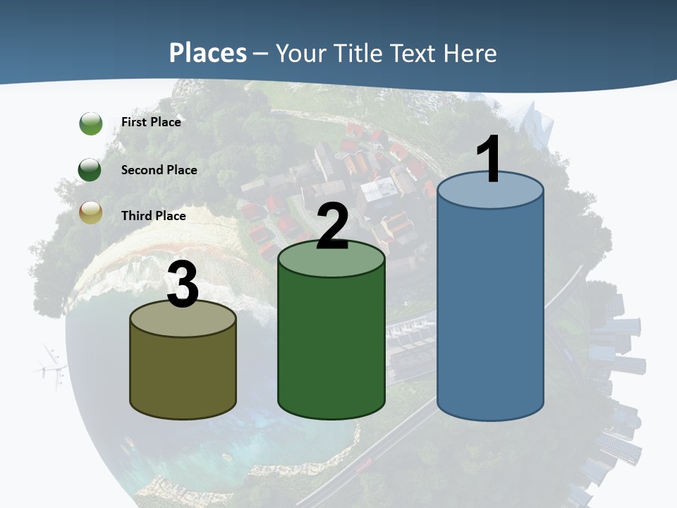 Airplane Planet Country PowerPoint Template